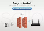 Wireless Security Camera System Set With Hard Drive Home CCTV NVR Wifi OutdoorX8
