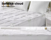 Dreamz Bamboo Pillowtop Mattress Topper Protector Cover Underlay Pad Single