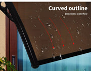 Mountview Window Door Awning Canopy Outdoor Patio Sun Shield Rain Cover 1 X 2.4M