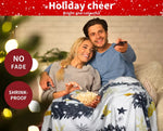Santaco Throw Blanket Xmas Double Sided Warm Fleece Christmas Gift 200X150cm