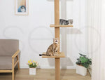 Pawz Cat Tree Tower Scratching Post Floor to Ceiling Condo Scratcher 284cm