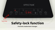 Spector Electric Induction Cooktop Portable Ceramic Kitchen Cooker Touch 2000W