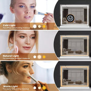 Yezi Crystal Hollywood Vanity Mirror LED Light Makeup Magnifying Bathroom Type C