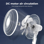 Spector Pedestal Fan 28 Speed Remote, Tilt & Oscillating Adjustable Height Timer