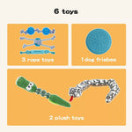 PaWz Dog Chew Toys Squeaky Teething Toys 6 Styles Puppy Pet Rope Plush Toy