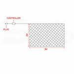 300/800 Led Curtain Fairy Lights Wedding Indoor Outdoor Christmas Garden Party