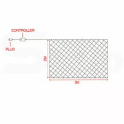 300/800 Led Curtain Fairy Lights Wedding Indoor Outdoor Christmas Garden Party