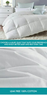 Dreamz Quilts Bamboo/Goose Duck Down/Microfibre Quilt Doona Duvet All Season