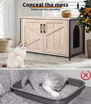 Pawz Enclosed Cat Litter Cabinet Box Furniture Kitty Toilet Tray Pet House Table