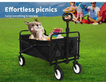 Lambu Camping Trolley Cart Foldable Picnic Wagon Utility Outdoor Garden Trailer