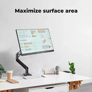 Traderight Monitor Riser Stand Single Arm Holder Screen TV LED Bracket Desk 32''