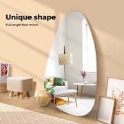 Yezi Full Length Floor Mirror Makeup Standing Mirrors Home Decor Ball Base 160cm
