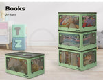 55L Storage Boxes Stackable Container Lid 5Sides Open Wardrobe Clothes Organizer