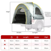 Waterproof Camping Tents SUV Car Rear Tent 4 Person Truck Bed Outdoor Docking