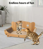 Pawz Cat Kitten Claw Scratching Board Post Scratcher Corrugated Cardboard Toy