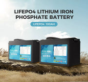 Galvan 12V Lithium Iron Battery LiFePO4 100AH 200AH Rechargeable Deep Cycle