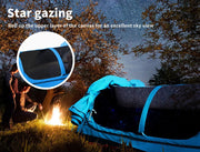 Mountview Double King Single Swag Camping Swags Canvas Dome Tent Hiking Navy