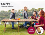 Levede Folding Camping Table Chair Set Portable Picnic Outdoor Foldable Chairs