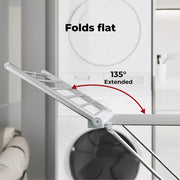 Levede Airer Folding Laundry Clothes Dryer Electric Heated Rack Indoor Silver