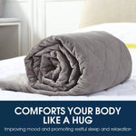 Dreamz 9KG Adults Size Anti Anxiety Weighted Blanket Gravity Blankets Mink