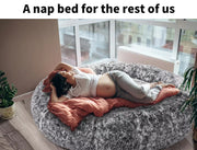 TheNapBed Human Size Pet Bed Calming Mattress Sofa Sleeping Floor Mat Cushion