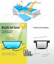 Solar Swimming Pool Cover 400 500 Micron Outdoor Bubble Blanket Covers 7 Sizes