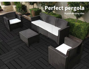 Marlow x10 Floor Tiles Plastic Decking Garden Indoor Outdoor Backyard Home Decor