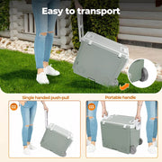 Mountview Cooler Ice Box With Table Chair 32L Portable Wheeled Camping Outdoor