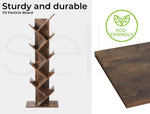Levede Bookshelf Wooden Tree Bookcase 8-Tier Storage Home Decor Display Stand