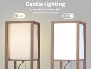 Emitto LED Floor Lamp with Storage Shelf 3 Tier Standing Reading Corner Light