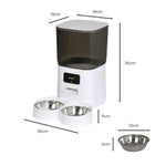 Pawz 5L Automatic Pet Feeder Dog Cat Auto Smart Food Dispenser Timer Feed 2 Bowl