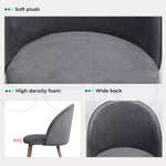 Levede 2x Dining Chairs Seat French Provincial Kitchen Lounge Chair Grey