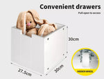 Levede Kids Toy Storage Unit Organiser Box Cabinet Bookshelf Child Drawer Wooden