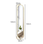 Yezi 360° Swivel Full-Length Oval Wall Mirror – Perfect for Makeup & Home Decor