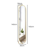 Yezi 360° Swivel Full-Length Oval Wall Mirror – Perfect for Makeup & Home Decor