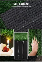 Marlow Artificial Grass Synthetic Turf Fake Plastic Plant 17mm 20SQM Lawn 2x10m