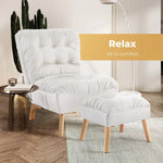 Levede Sofa Ottoman Set Accent Recliner Convertible Chair Lounge Gaming Couch