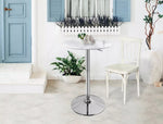 Levede Bar Table Swivel Gas Lift Counter Dining Furniture Cafe Outdoor White