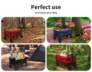 Lambu Camping Trolley Cart Foldable Picnic Wagon Utility Outdoor Garden Trailer