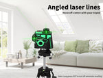 Laser Level Green Self Leveling Tripod 12 Line 360° Rotary Cross Measure Tool