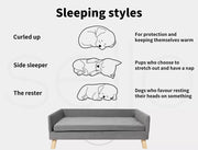 Pawz Pet Sofa Bed Dog Warm Soft Lounge Couch Soft Removable Cushion Chair Large
