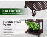 Levede Plant Stand 3/4/5 Tiers Outdoor Indoor Metal Flower Rack Garden Shelf
