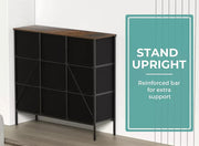 Levede  9 Chest of Drawers  Storage Cabinet Tower Retro Dresser Vintage Brown