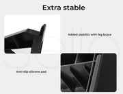 Pawz Elevated Pet Feeder Food Water Double Bowl  Adjustable Height Raised Stand