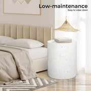 Levede Side Table Terrazzo Round End Tables Magnesia Outdoor Concrete Stool