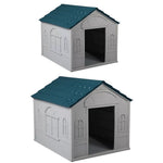 Pawz Dog Cage Kennel Awning House Cabin Weatherproof Plastic Collapsible XL