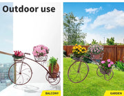 2x Levede Plant Stand Outdoor Indoor Metal Pot Garden Decor Flower Rack Shelf