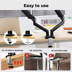Traderight Monitor Stand Dual Arm TV Bracket Screen LED Holder Desk Freestanding