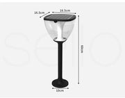 EMITTO Solar Powered LED Ground Garden Lights Path Yard Park Lawn Outdoor 60cm