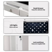 Levede Mirror Jewellery Cabinet Makeup LED Light Storage Cosmetic Organiser Box